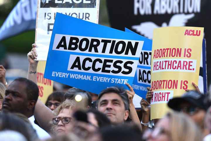 Abortion rights protesters