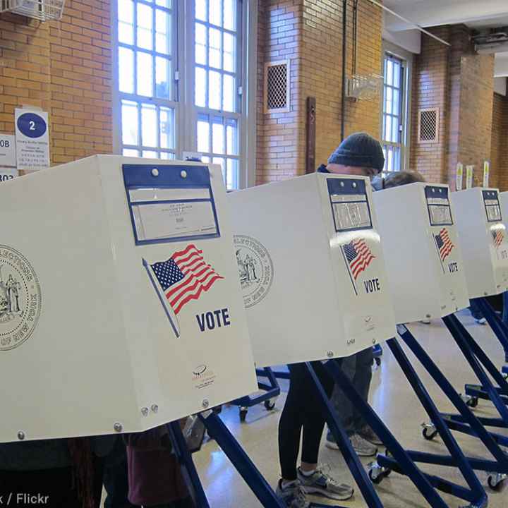 Voting booths